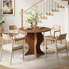 Round Dining Table for 4, 31.5'' Modern Farmhouse Kitchen Table for Dining Room