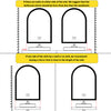 Arched LED Wall Mirror for Bathroom Backlit Anti-fog Time,Temp.Display Bluetooth