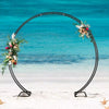 2.4M Large Moon Gate Wedding Party Walk Through Flowers Arch Frame Standing Base