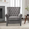 Velvet Lounge Armchair Fireside High Wing Back Accent Sofa Chair Cushioned Seat