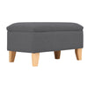 Rectangle Fabric Ottoman Storage Chest Padded Footstool Pouffe Chair Bench Trunk