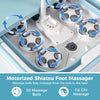 Collapsible Foot Spa Massager with Heat, Shower & Timer-Blue