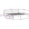 Bed Frame with Drawers Wax Brown 180x200 King Solid Wood Pine V3U2