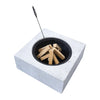 Square Outdoor BBQ Fire Pit Garden Bowl Stove Brazier Patio Heater Firepit w Lid