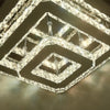 20-100cm Flush Mount Modern Square Ceiling Chandelier Crystal Light Lamp Pendant