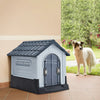 Large Waterproof Outdoor Indoor Plastic Pet Puppy Dog House Home Shelter Kennel