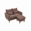 Panana 2 Seats Loveseat Couch Sofa Ottoman Upholstered Furniture for Small Space