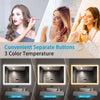 Bathroom LED Mirror Illuminated Demister Touch Bluetooth Clock 3 light Colors