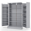 COSTWAY 41” Tall Pantry Cabinet Kitchen Storage Cabinet with Doors-Grey