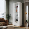 LED Living Room Set High Gloss TV Stand Display Cabinet White Cupboard Storage