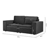 Dusk Brooklyn Ink Velvet 2 Seater Sofa RRP £899