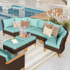 Outdoor Furniture Set Rattan Furniture Patio Conversation Set Sectional Wicker