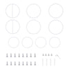 Wisfor Metal Wedding Arch Frame Garden Balloon Flower Display Backdrop Stand Dec