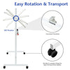Double-Sided Magnetic Mobile Whiteboard Adjustable Mobile Rolling Erase Board