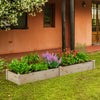 Outdoor Wooden Raised Garden Bed Natural Wood Planter Box for Vegetables