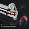 Bathroom Thermostatic Bath Shower Mixer Taps Deck Mounted Chrome Valve Bar Tap