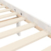 Gecheer Bed Frame with Headboard White 120x200 Solid Wood Bed Frame Q0F4
