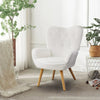 Modern Armchair Bedroom Living Room Chairs Accent Chair Upholstered Sherpa Chair