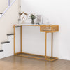 Modern Console Table Entryway Side Table 2-Tier Foyer Table Couch Table