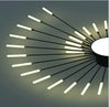 LED Ceiling Light Modern Dimmable Ceiling Lamp Flush Mount Gold/Black Design wit