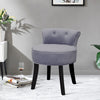 Bedroom Dressing Table Stool Velvet Padded Seat Wooden Legs Makeup Vanity Chair