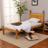 Corona Bed Frame Single Bed high or low Foot End Solid Pine Bed Furniture 3FT