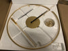 Classical Large 50cm Decorative Wall Clock with Pendulum Gold Colour Elegant NEW