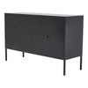 Industrial Styl TV Stand Cabinet w/ Storage Grille Door Metal Media Unit Console