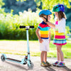 Folding Kick Scooter Lightweight Kids Aluminum Scooter Adjustable W/Flash Wheels