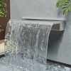 20/30/60cm Stainless Steel Spillway Waterfall Water Blade Koi Pond Weir Cascade
