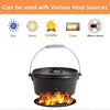 Dutch Oven Cast Iron Camping Casserole Soup Stew Pot Stockpot Grill Pan with Lid