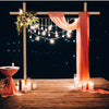 10FT Rustic Sturdy Wood Backdrop Stand Square Wedding Arch Stage Show Farmhouse