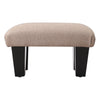 Footstool Ottoman Linen Pouffe Stool Foot Rest Rectangle Padded Seat Shoe Bench
