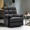 PU Leather Manual Recliner Chair Multifutional Seat w/Footrest for Living Room