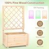 Raised Garden Bed 104 cm Tall Wooden Elevated Planter Box-Natural