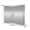 Outdoor Stainless Steel Flush Mount BBQ Access Door Kitchen Cabinet Double Doors