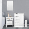 Bathroom Bedroom Cabinet Shelf Cupboard Storage Unit Free Standing Floor Wall