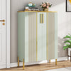 Shoe Cabinet with Doors, 6-Tier Wooden Shoe Storage Cabinet for Entryway, Closet