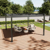13FT Aluminum Pergola Awning Gazebo Outdoor Canopy Furniture Barbecue Shelter