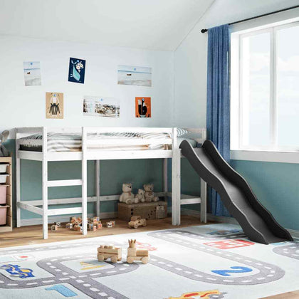 ' Loft Bed without White 90x200 Solid Wood Pine G4F9