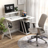 L-Shaped Gaming Desk Small Computer Desk Corner Gamer Desk w/Outlets & USB Ports