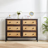 6 Drawer Fabric Dresser Living Room Bedroom Chest Of Drawers Storage Cupboard
