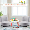 Small Pudgy Chair Backed Stool Armchair Kids Sofa Hallway Shoes Changing Seat UK
