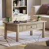 Panama Coffee Table 1 Drawer Solid Wood Waxed Pine Rustic Living Room Furniture