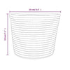 Storage Baskets 2 pcs Brown and White Ø24x18 cm Cotton