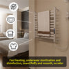 10 Bars Aluminum Towel Heater Rack Wall Electric Dryer Warmer Bathroom