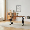 5 Piece Industrial Style Dining Set Table and 4 Chairs Oak Effect Table top