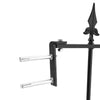 Metal Iron Garden Railing Wall Panel Fence Panel Privacy Picket Ball End Barrier