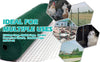 6M/ 30M PVC Green Coated Chicken Wire Mesh Fencing Garden Barrier Metal Fence