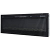 Mirrored Fireplace 60inch Electric Fire 12 LED Flames Wall/Inset Fire